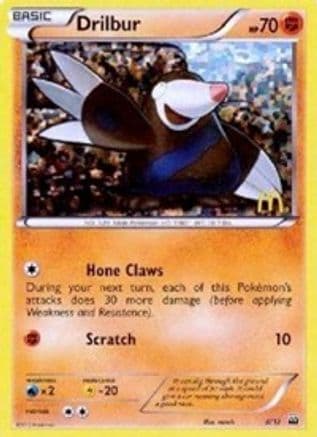 Drilbur - 8/12 — McDonald's Promos 2012 Pokémon TCG card by match
