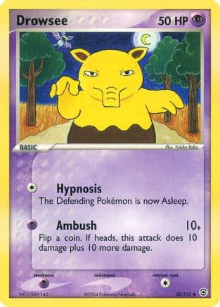 Drowsee — FireRed & LeafGreen Pokémon TCG card by Yukiko Baba