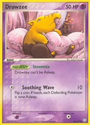 Drowzee — EX Team Rocket Returns Pokémon TCG card by Midori Harada