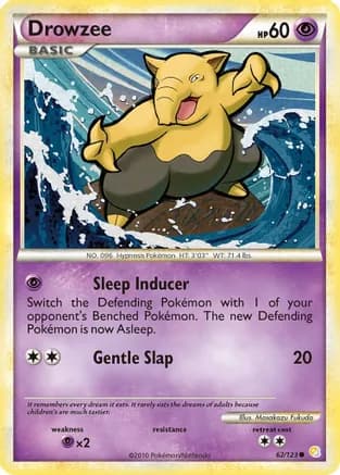 Drowzee — HeartGold SoulSilver Pokémon TCG card by Masakazu Fukuda