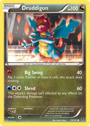 Druddigon — Plasma Blast Pokémon TCG card by Ryota Murayama