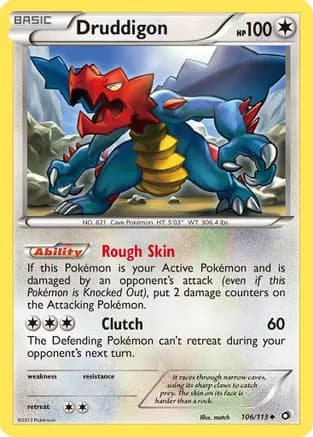 Druddigon — Legendary Treasures Pokémon TCG card by match