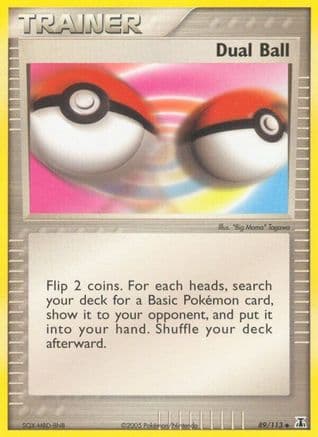 Dual Ball — EX Delta Species Pokémon TCG card by "Big Mama" Tagawa