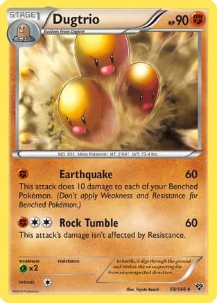 Dugtrio — XY Base Set