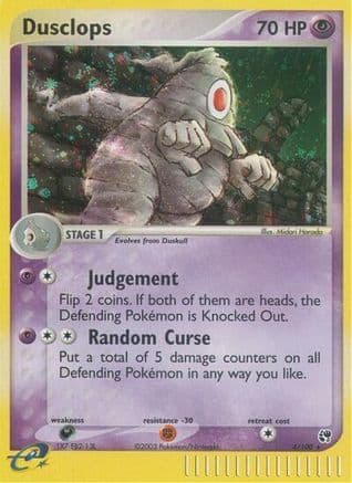 Dusclops — EX Sandstorm Pokémon TCG card by Midori Harada