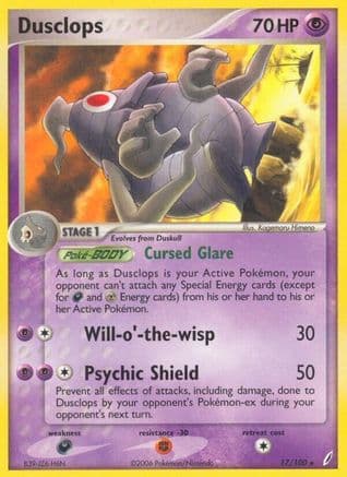 Dusclops — Crystal Guardians Pokémon TCG card by Kagemaru Himeno