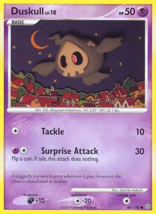 Duskull (60) — Stormfront Pokémon TCG card by Sachiko Adachi