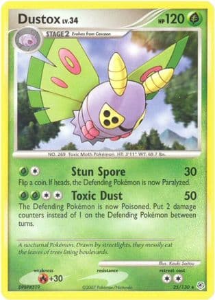 Dustox — Diamond and Pearl Pokémon TCG card by Yukiko Baba