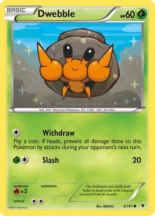 Dwebble — Noble Victories Pokémon TCG card by Scav