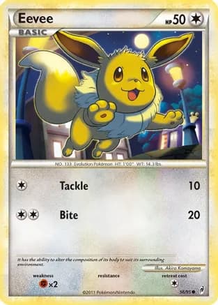 Eevee — Call of Legends Pokémon TCG card by Akira Komayama