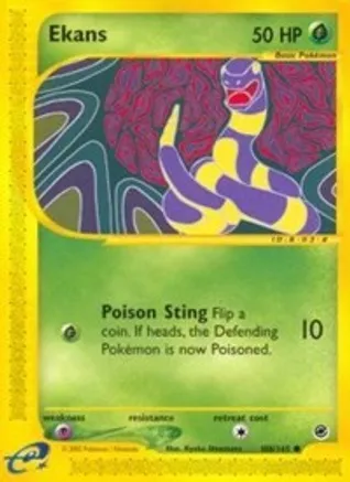 Ekans — Expedition Pokémon TCG card by Kyoko Umemoto