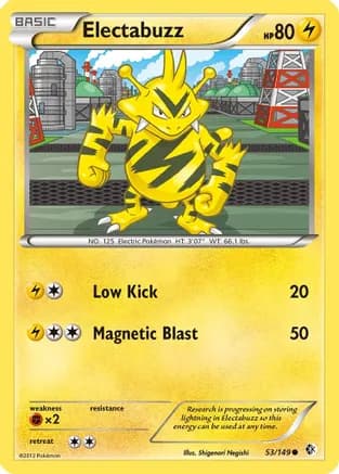 Electabuzz — Boundaries Crossed Pokémon TCG card by Uta