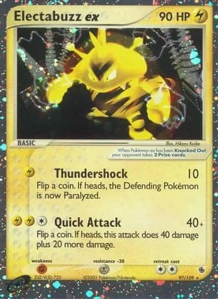 Electabuzz ex — EX Ruby and Sapphire Pokémon TCG card by Hikaru Koike