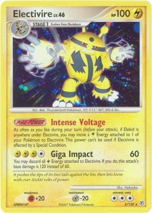 Electivire — Diamond and Pearl Pokémon TCG card by Nakaoka
