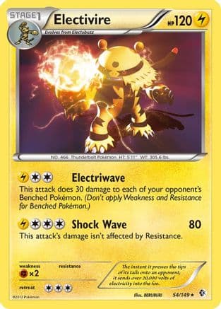 Electivire — Boundaries Crossed Pokémon TCG card by Yuya Oka