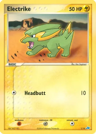 Electrike — EX Trainer Kit 1: Latias & Latios Pokémon TCG card by Ken Sugimori