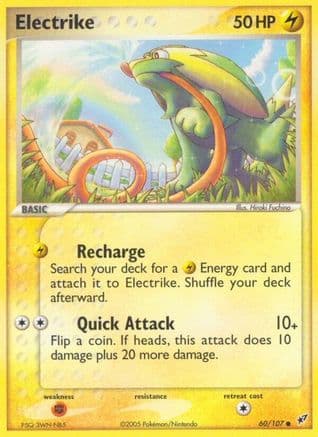 Electrike - 060/107 — EX Deoxys Pokémon TCG card by Hiroki Fuchino