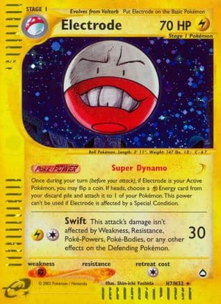 Electrode (H7) — Aquapolis Pokémon TCG card by Shin-ichi Yoshida