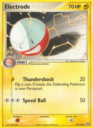Electrode — EX Emerald Pokémon TCG card by Masakazu Fukuda