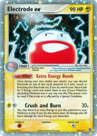 Electrode ex — EX FireRed & LeafGreen Pokémon TCG card by Ryo Ueda