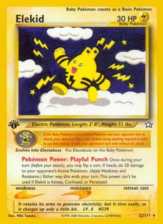 Elekid — Neo Genesis Pokémon TCG card by Miki Tanaka