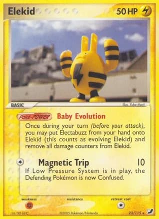 Elekid — EX Unseen Forces Pokémon TCG card by Yuka Morii