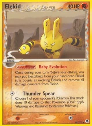 Elekid (Delta Species) — EX Dragon Frontiers