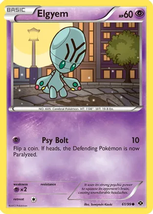 Elgyem — Next Destinies Pokémon TCG card by Sumiyoshi Kizuki