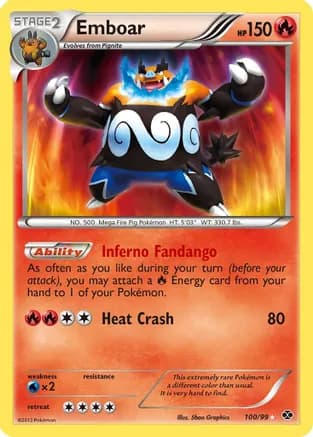 Emboar — Next Destinies Pokémon TCG card by 5ban Graphics