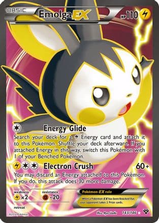 Emolga EX (143 Full Art) — Pokémon TCG card
