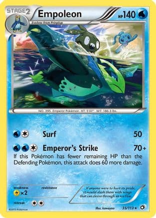 Empoleon — Legendary Treasures Pokémon TCG card by kawayoo