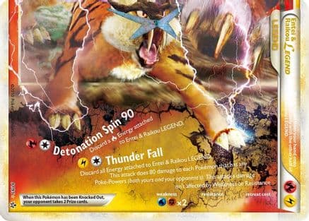 Entei & Raikou Legend (bottom) — Unleashed Pokémon TCG card by Poked Company
