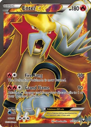 Entei EX (103 Full Art) — Dark Explorers