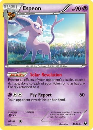 Espeon — Dark Explorers Pokémon TCG card by 5ban Graphics