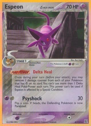 Espeon (Delta Species) — EX Delta Species Pokémon TCG card by Ryo Ueda