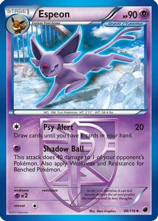 Espeon (Team Plasma) — Plasma Freeze Pokémon TCG card by Sbon Graphics