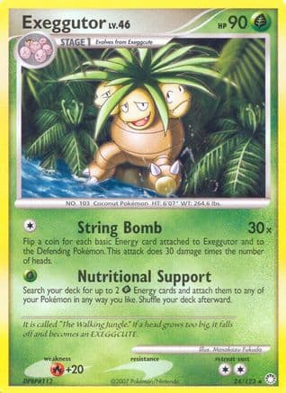 Exeggutor — Mysterious Treasures Pokémon TCG card by Yoriyuki Ikegami
