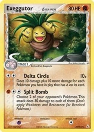 Exeggutor (Delta Species) — Holon Phantoms Pokémon TCG card by Hajime Kusajima