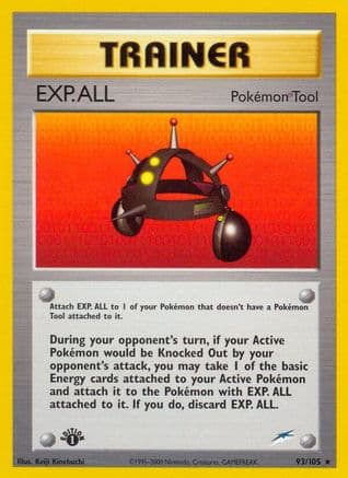 EXP.ALL — Neo Destiny Pokémon TCG card by Keiji Kinebuchi
