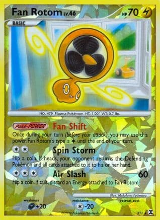 Fan Rotom — Rising Rivals Pokémon TCG card by Motofumi Fujiwara