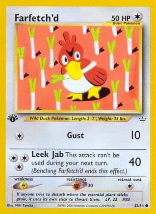 Farfetch'd — Neo Revelation Pokémon TCG card by Miki Tanaka