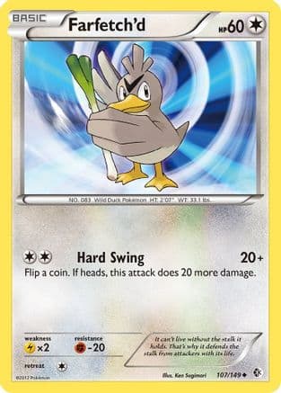 Farfetch'd — Boundaries Crossed Pokémon TCG card by Ken Sugimori