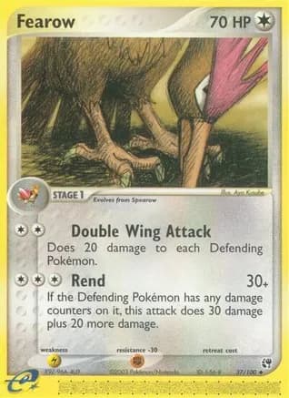 Fearow — EX Sandstorm Pokémon TCG card by Aya Kusube