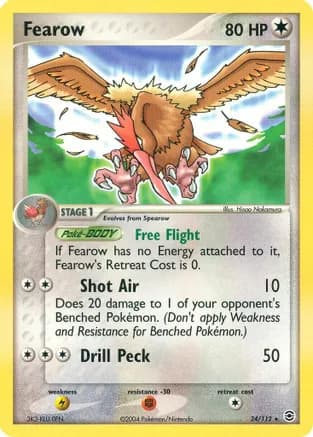 Fearow — EX FireRed & LeafGreen Pokémon TCG card by Hisao Nakamura