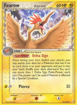Fearow (Delta Species) — Crystal Guardians Pokémon TCG card by Kouki Saito