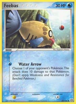 Feebas - 050/106 — EX Emerald Pokémon TCG card by Kagemaru Himeno