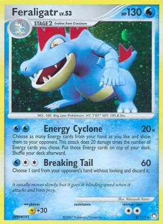 Feraligatr — Mysterious Treasures Pokémon TCG card by Kazuyuki Kano