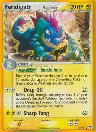 Feraligatr (Delta Species) — EX Dragon Frontiers
