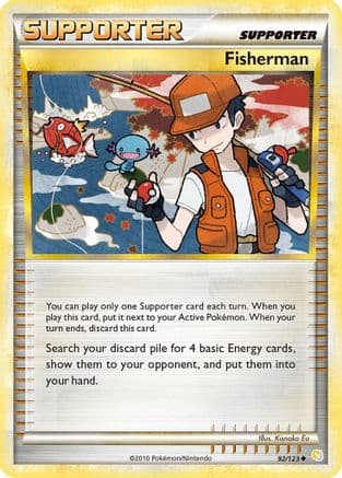 Fisherman — HeartGold SoulSilver Pokémon TCG card by Kanako Eo