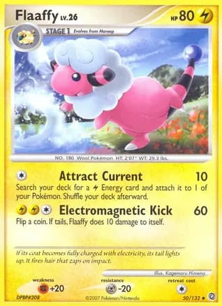 Flaaffy — Secret Wonders Pokémon TCG card by Kagemaru Himeno